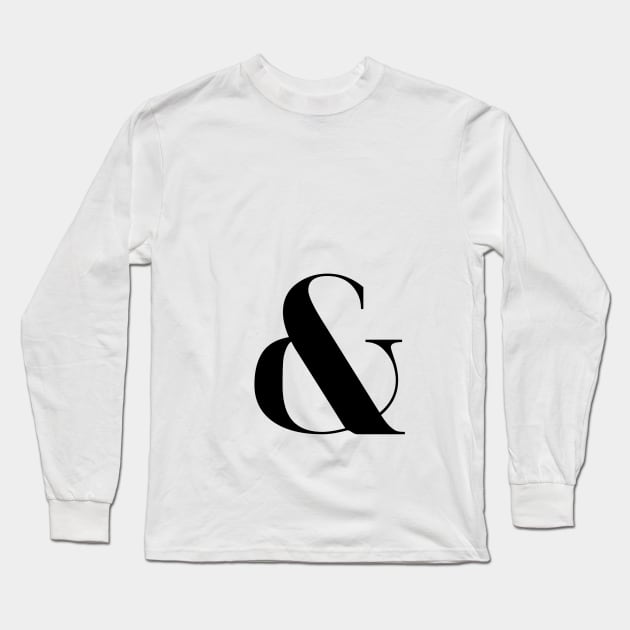 Ampersand Long Sleeve T-Shirt by froileinjuno